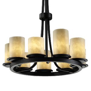 Clouds Dakota 9-Light Ring Chandelier by Justice Design Group - Starlight Lighting USA and Canada